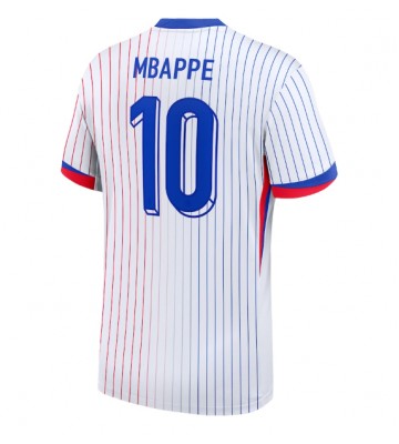 Francia Kylian Mbappe #10 Segunda Equipación Eurocopa 2024 Manga Corta